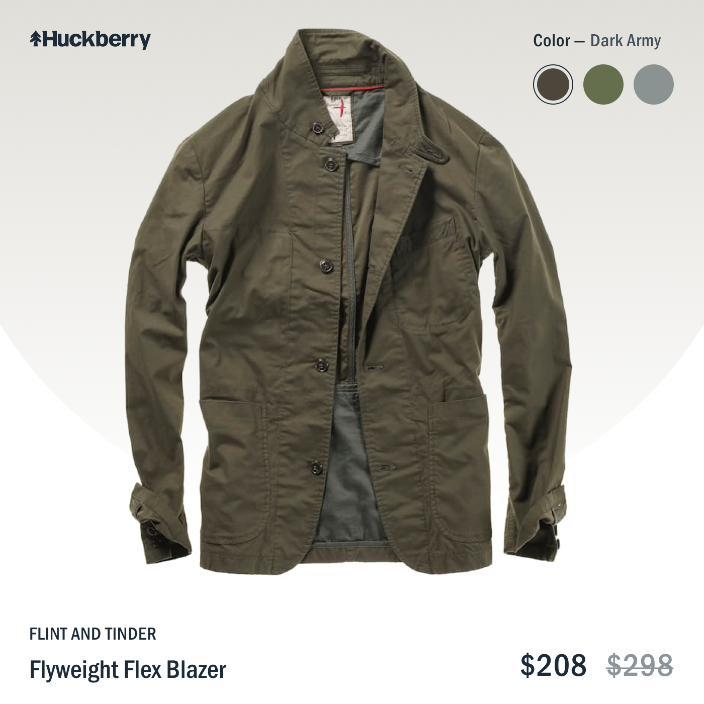DPA ad created by Socioh for Huckberry in 1:1 dimension
