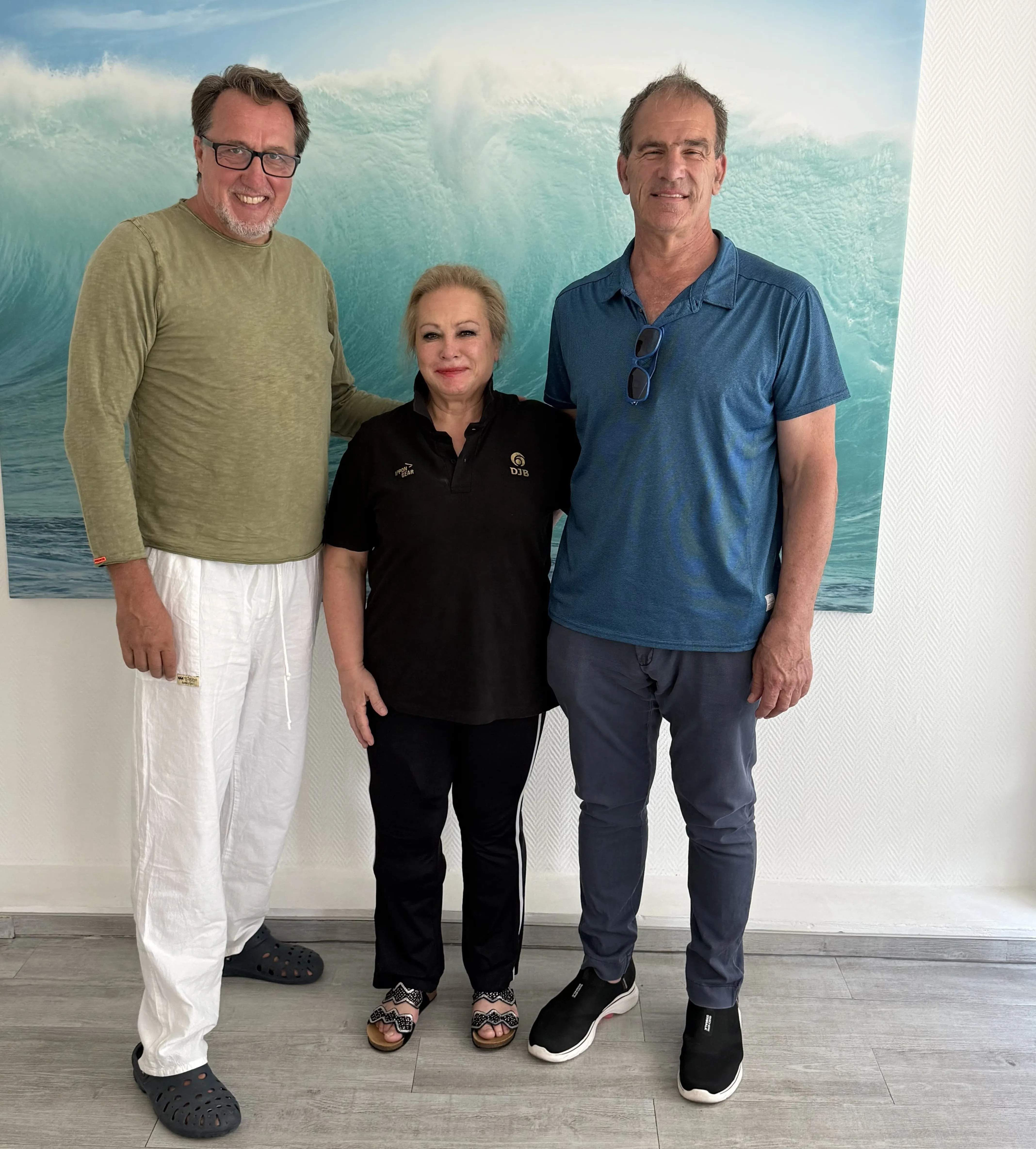 Judo-Ehepaar Regina und Johannes Daxbacher zu Besuch bei Dr. Olaf Beck, Arthroprax Köln