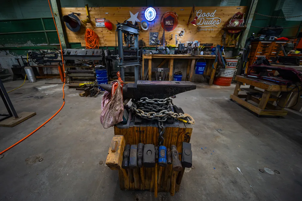 An image of a set build at the mill