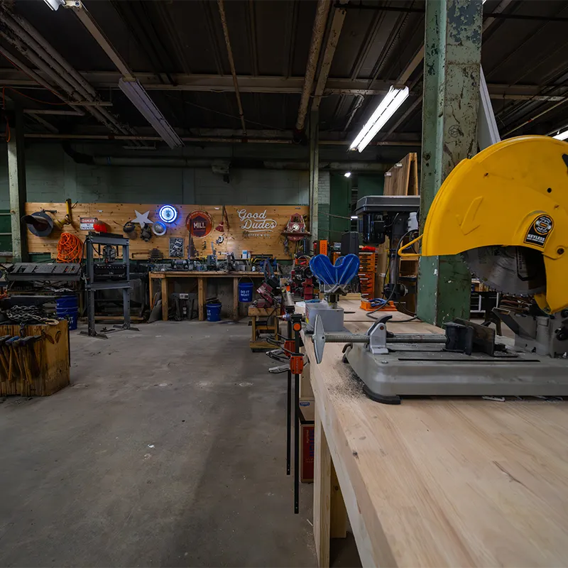 An image of the mill workshop