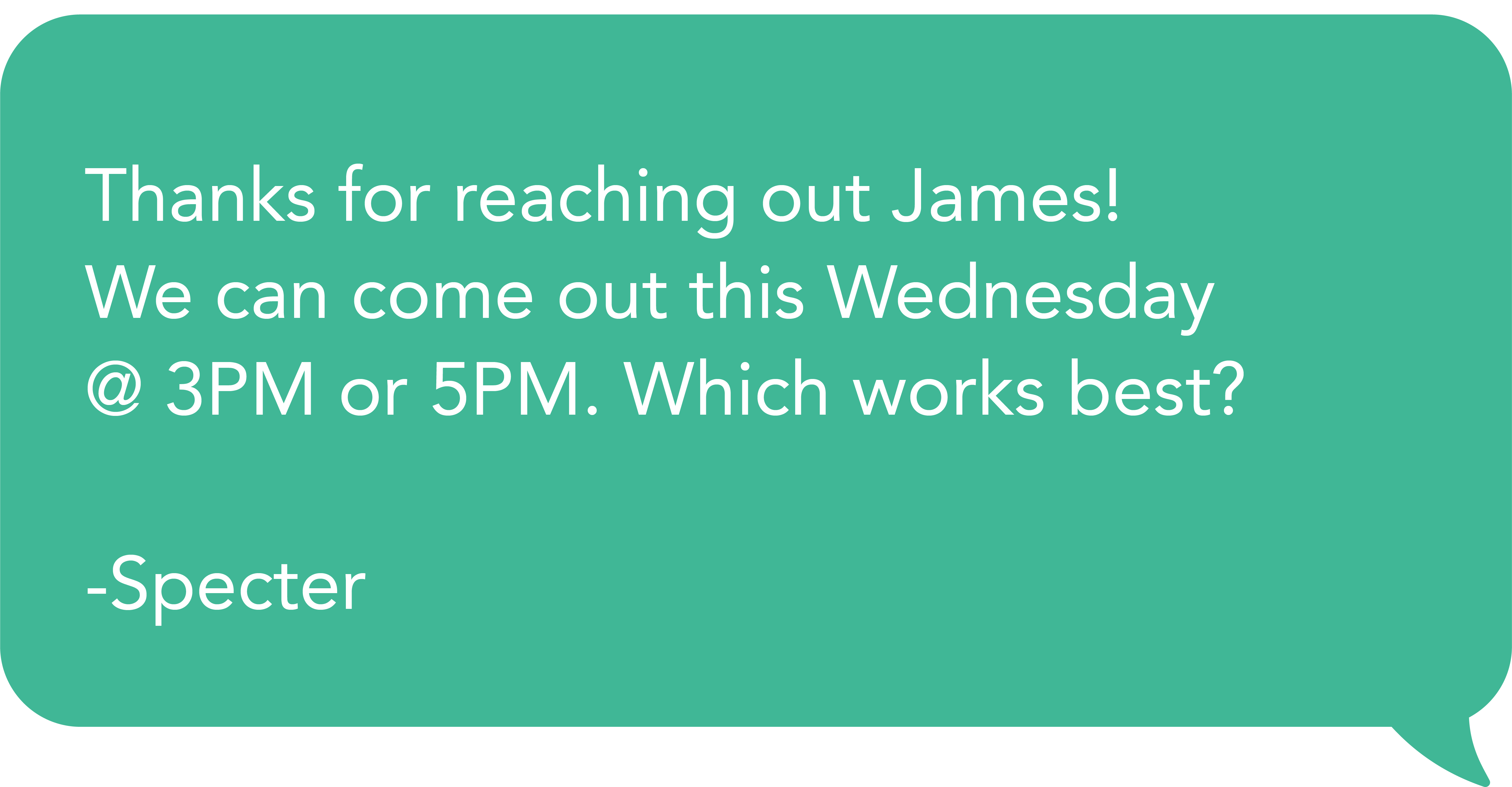 text for a pest control quote