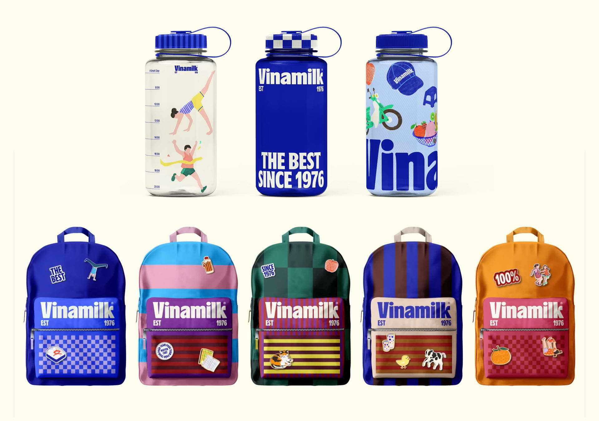 Vinamilk new logo and visual identity X Studio Duy and Megan Bowker
