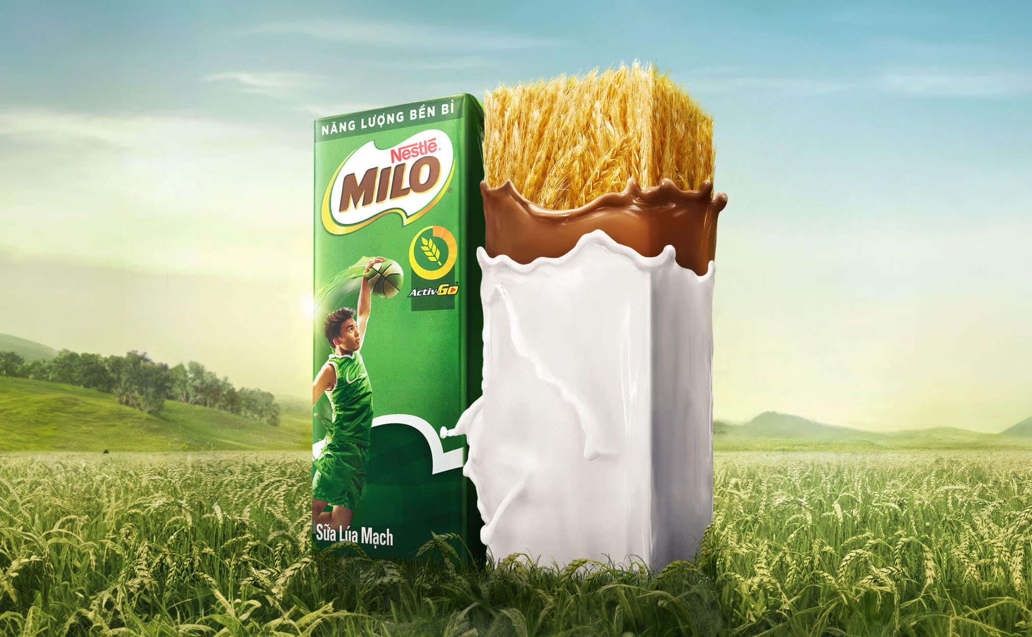 Nestlé Milo Vietnam latest logo and Visual identity