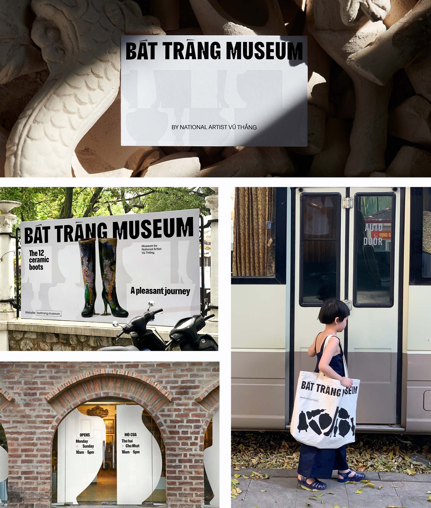 Bat Trang Museum new logo and visual identity X M — N Associates