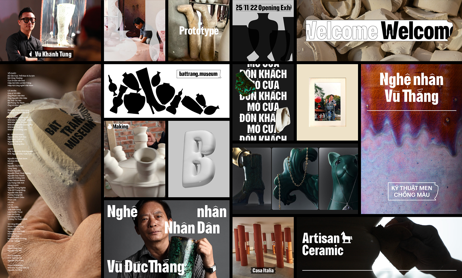 Bat Trang Museum new logo and visual identity X M — N Associates