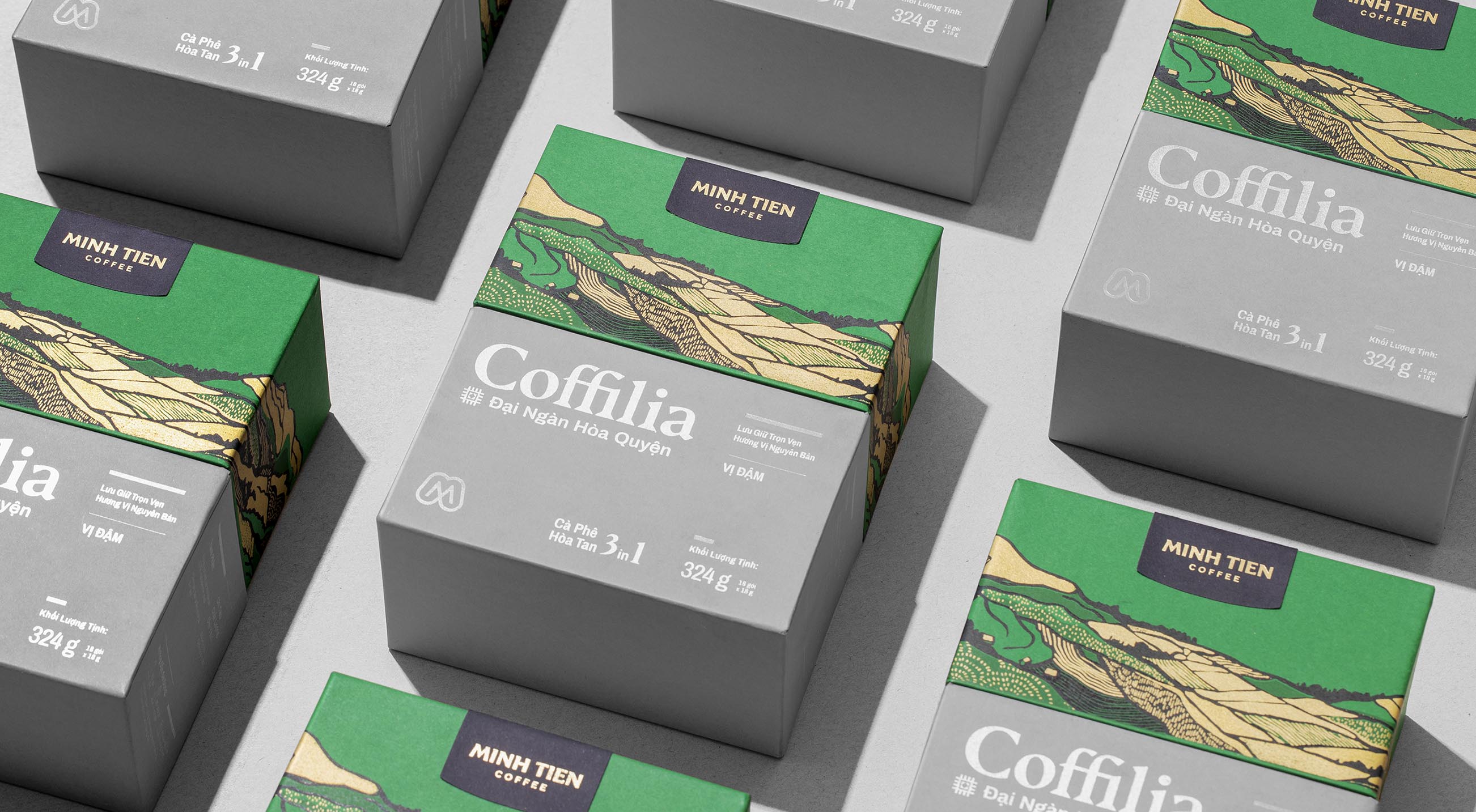 Coffilia by Minh Tien Coffee new logo and visual identity X Bratus