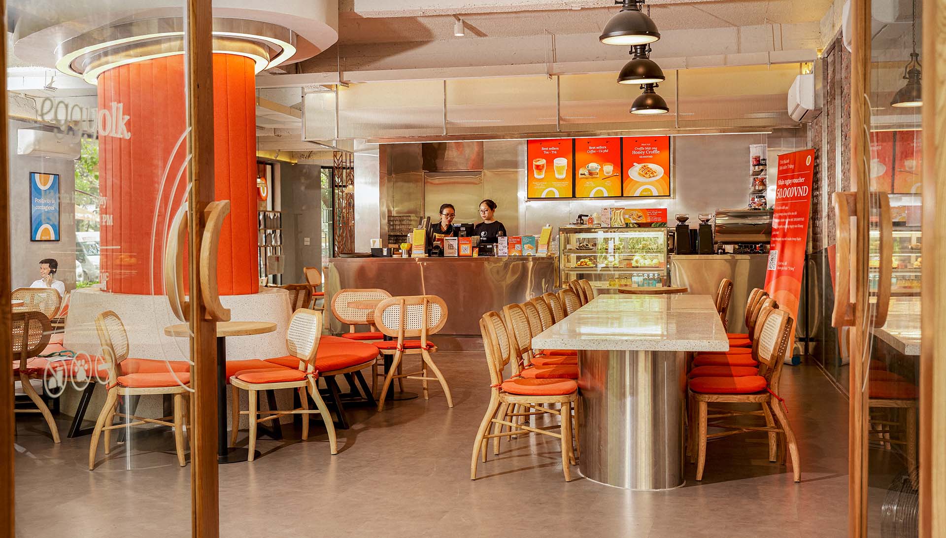 Eggyolk Coffee new logo and visual identity X Hands Collective 