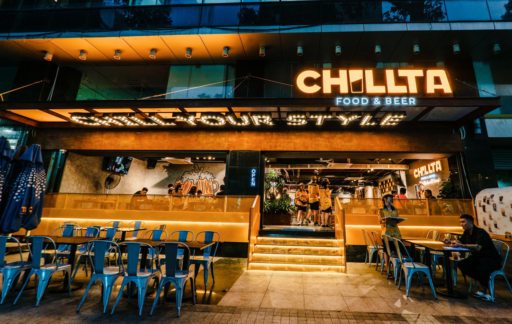 CHILLTA's decor and atmosphere that are perfect for chilling out