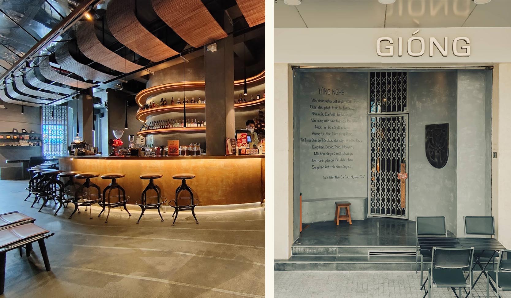 Giong 180 Ly Chinh Thang Space design - Inspired by Pho Binh, the front headquarters of the Saigon Rangers.