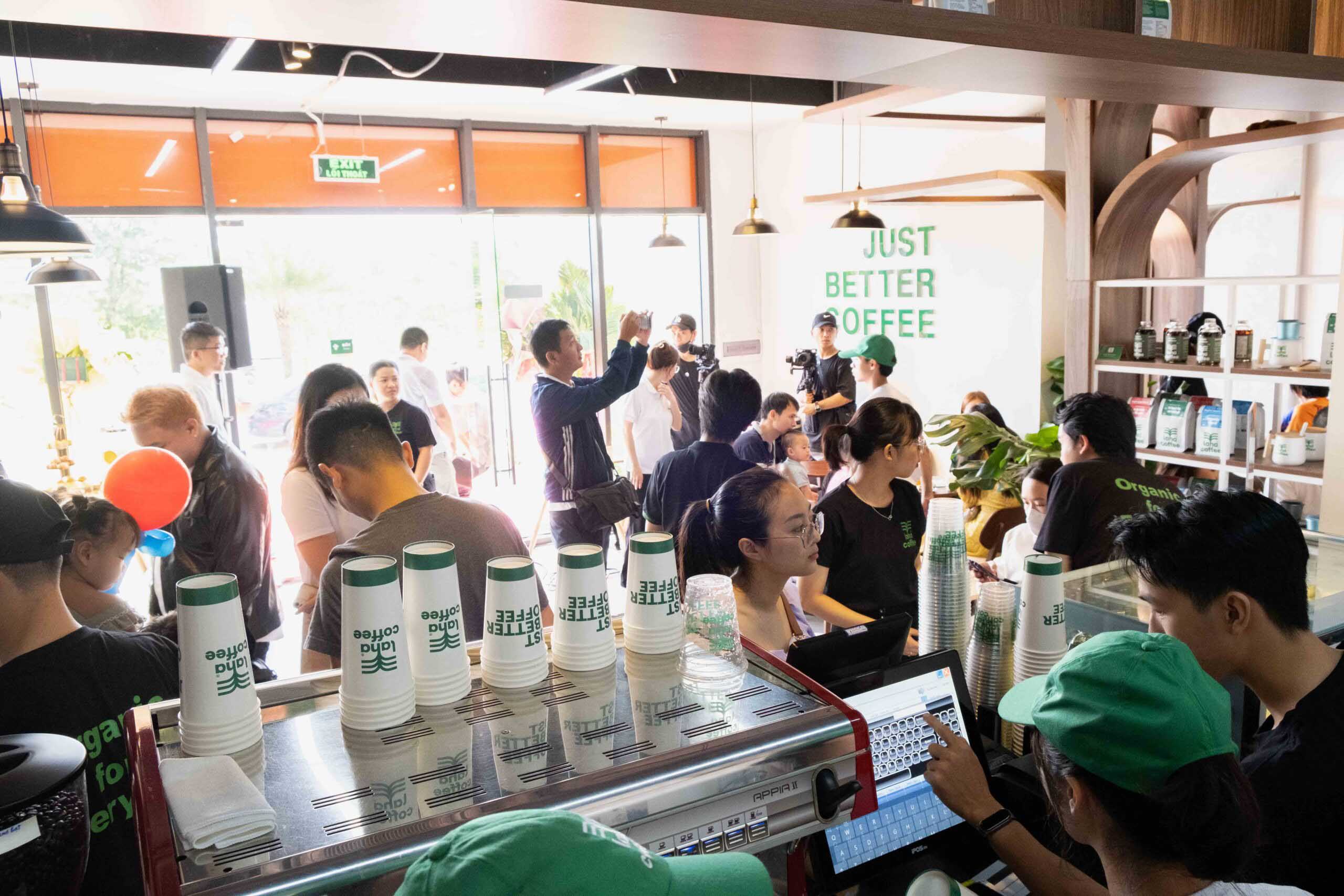 The newly redesigned look of Laha Coffee.