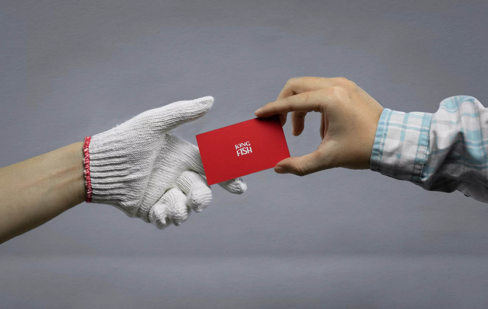 The KingFish business card demonstrates the B2B philosophy. 