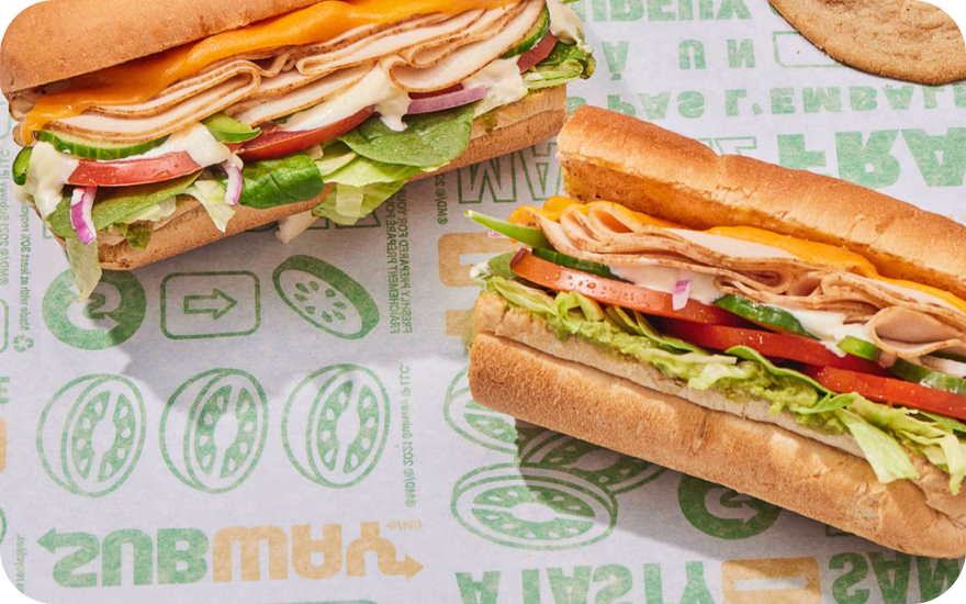 Subway Canada sandwich loaded with fresh vegetables and customizable ingredients.