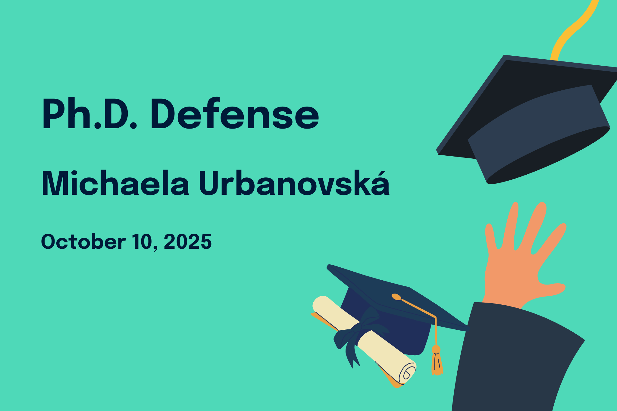 Ph.D. Defense of Michaela Urbanovská