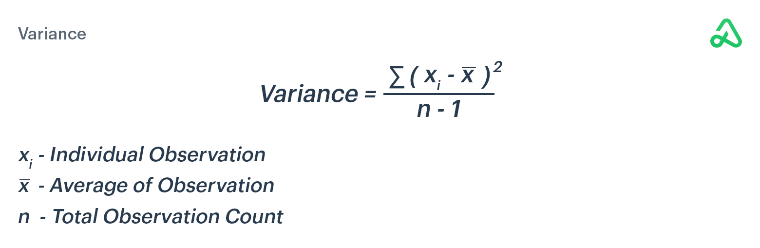 Variance formula