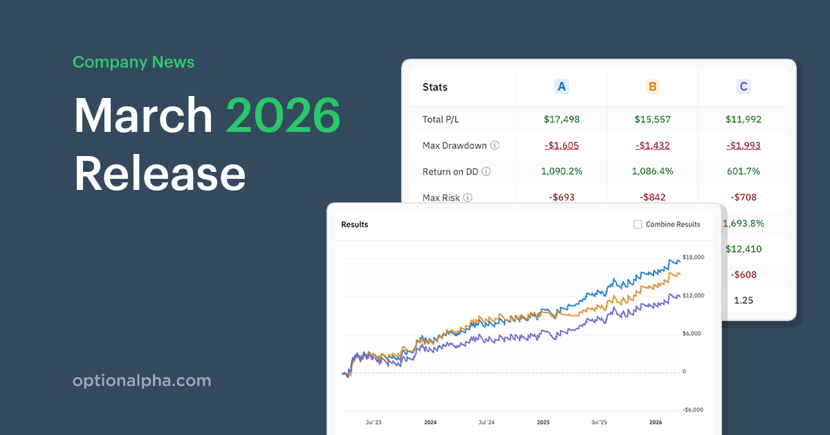 What’s New in Option Alpha: March 2026