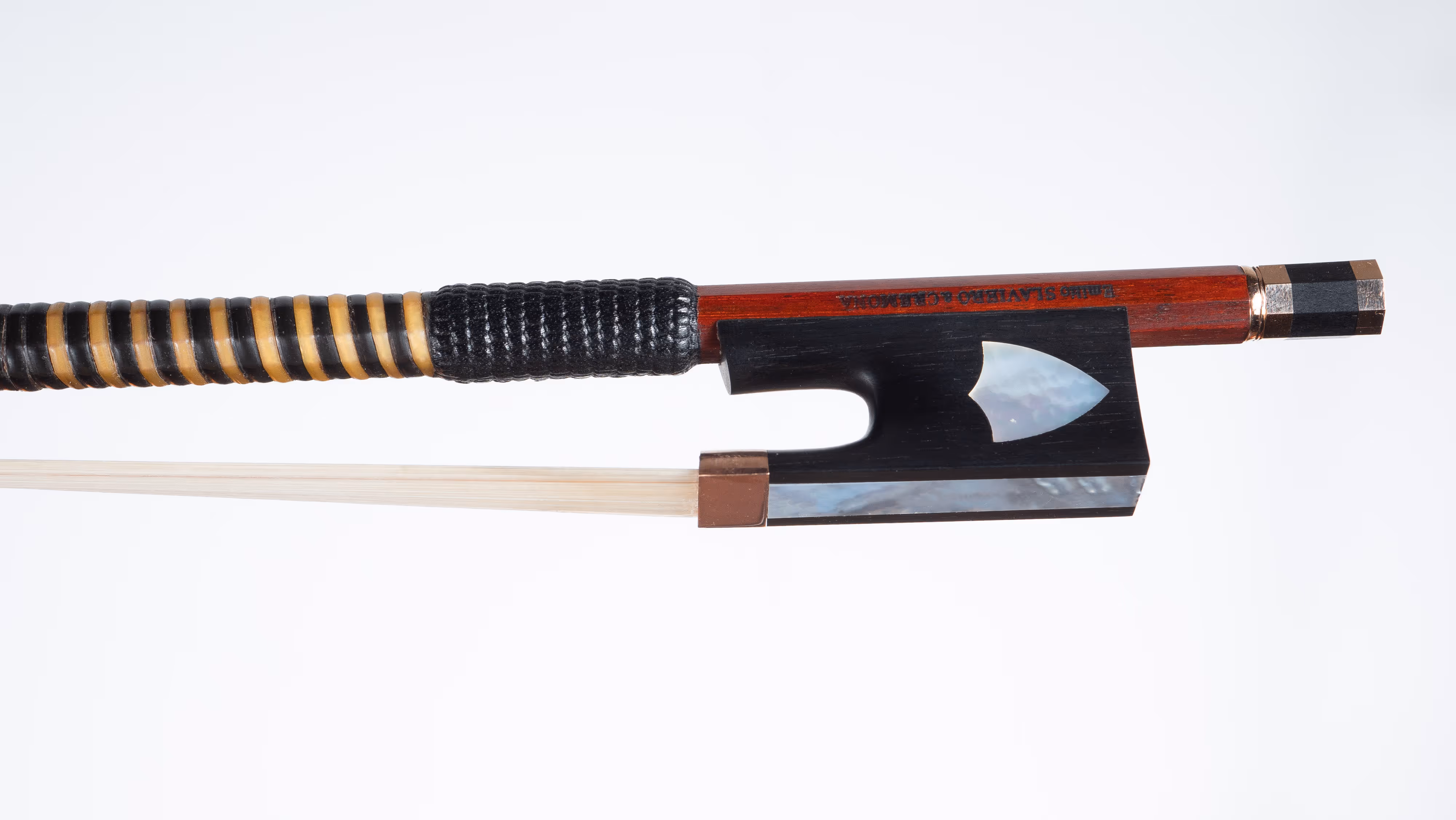 Gold-Mounted Violin by Bow by Emilio Slaviero