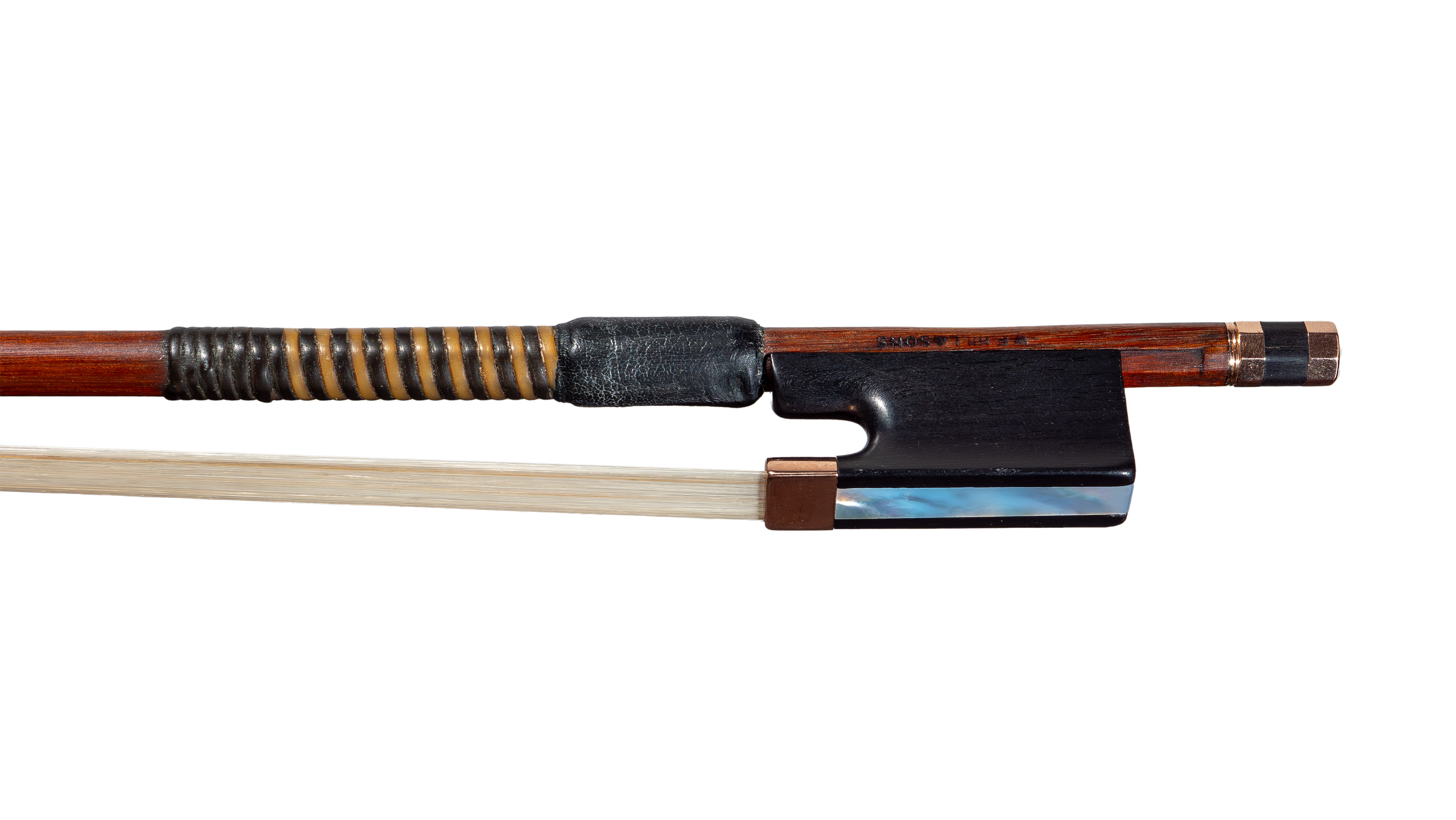 Gold Mounted Violin Bow by W.E. Hill and Sons, London c.1910 to 1920