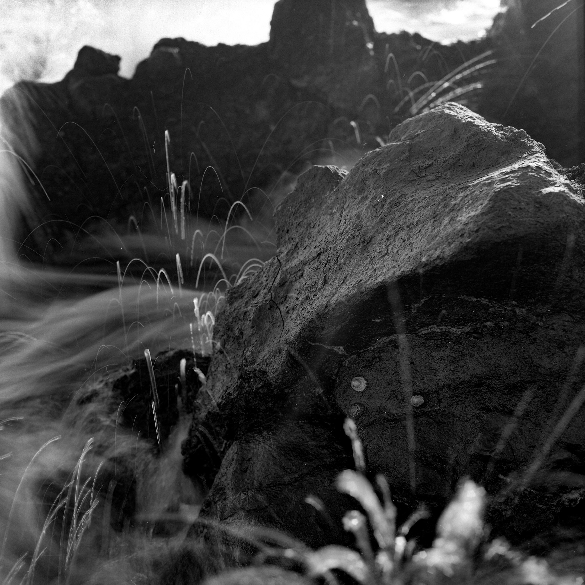 An illustration loosely depicting a feeling of self reflection.