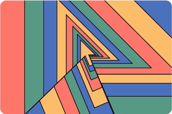 Psychedelic cursor illustration