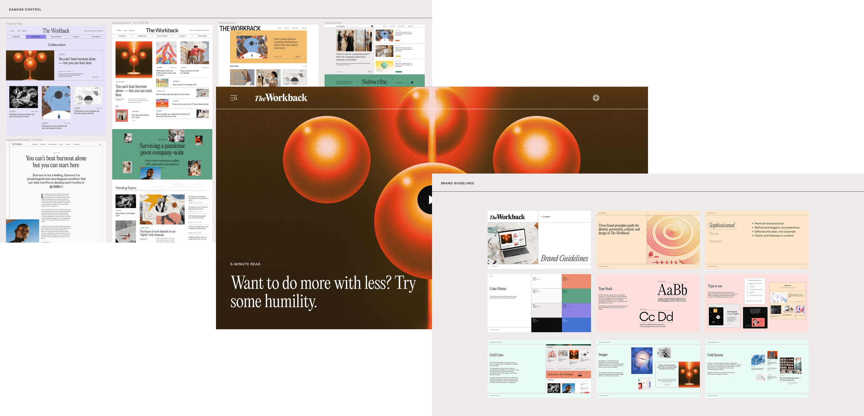 Working files of The Workback and guidelines