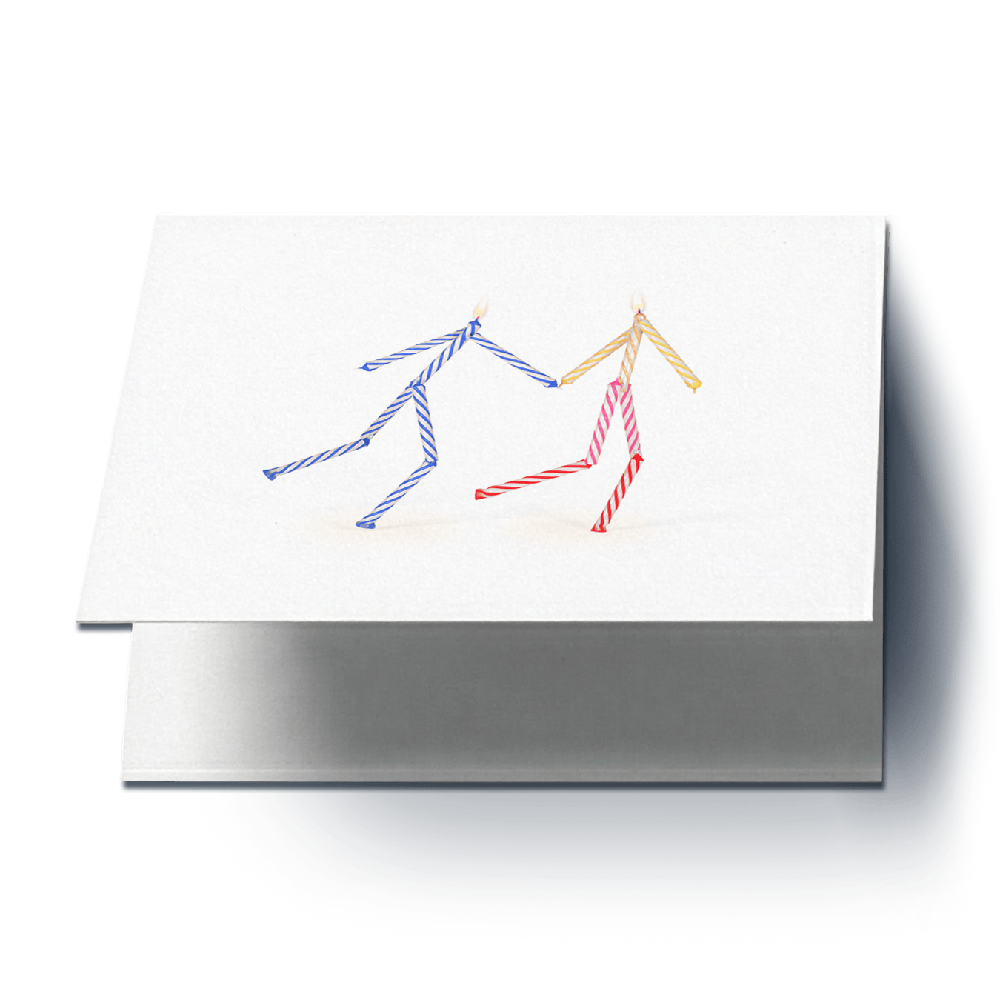 Horizontal greeting card