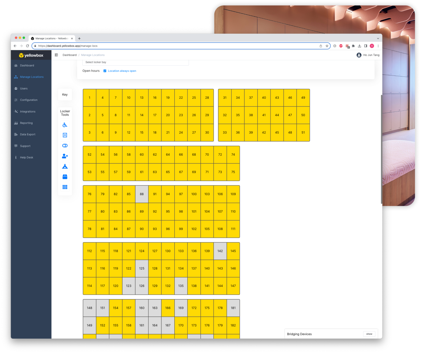 Locker Management - Manage Location