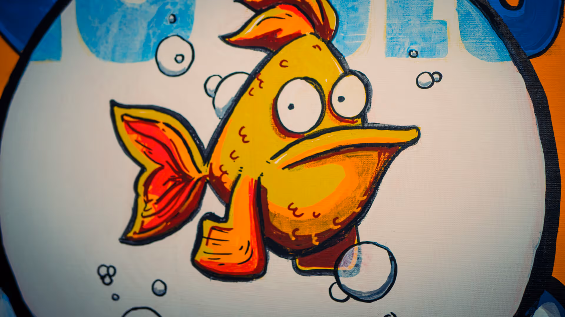 Detailaufname des Goldfishes aus "to whom it may concern"