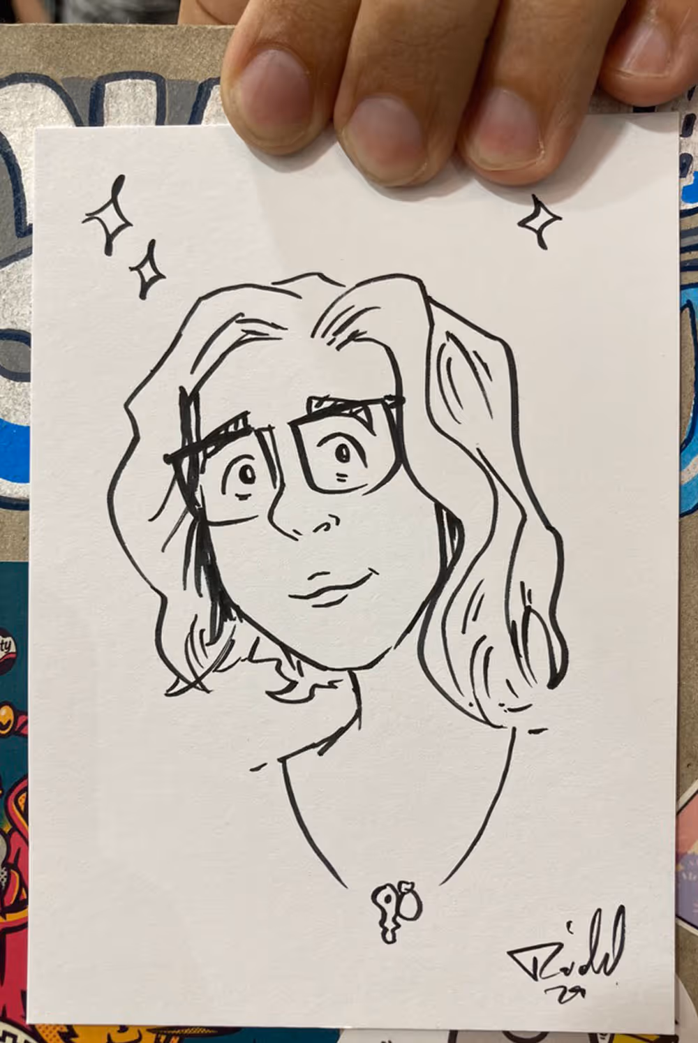 Schnellezichnung einer Dame