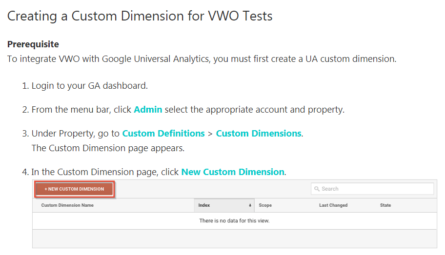 vwo's documentation on setting up segments in google analytics.