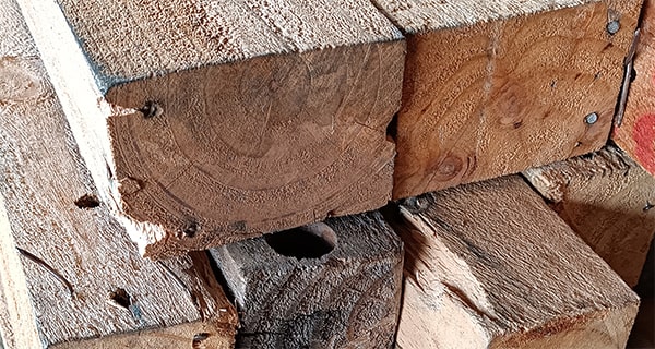 Salvaged recycled timber beams for sale