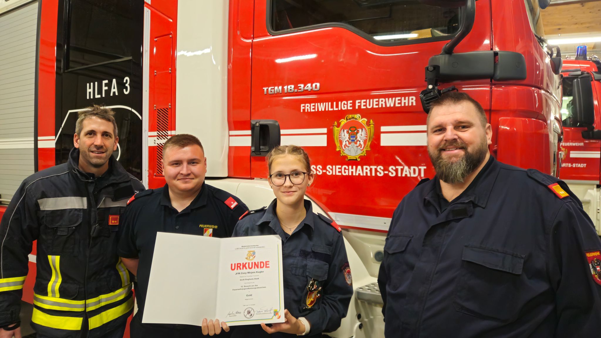 Feuerwehrjugend-Leistungsabzeichen in Gold
