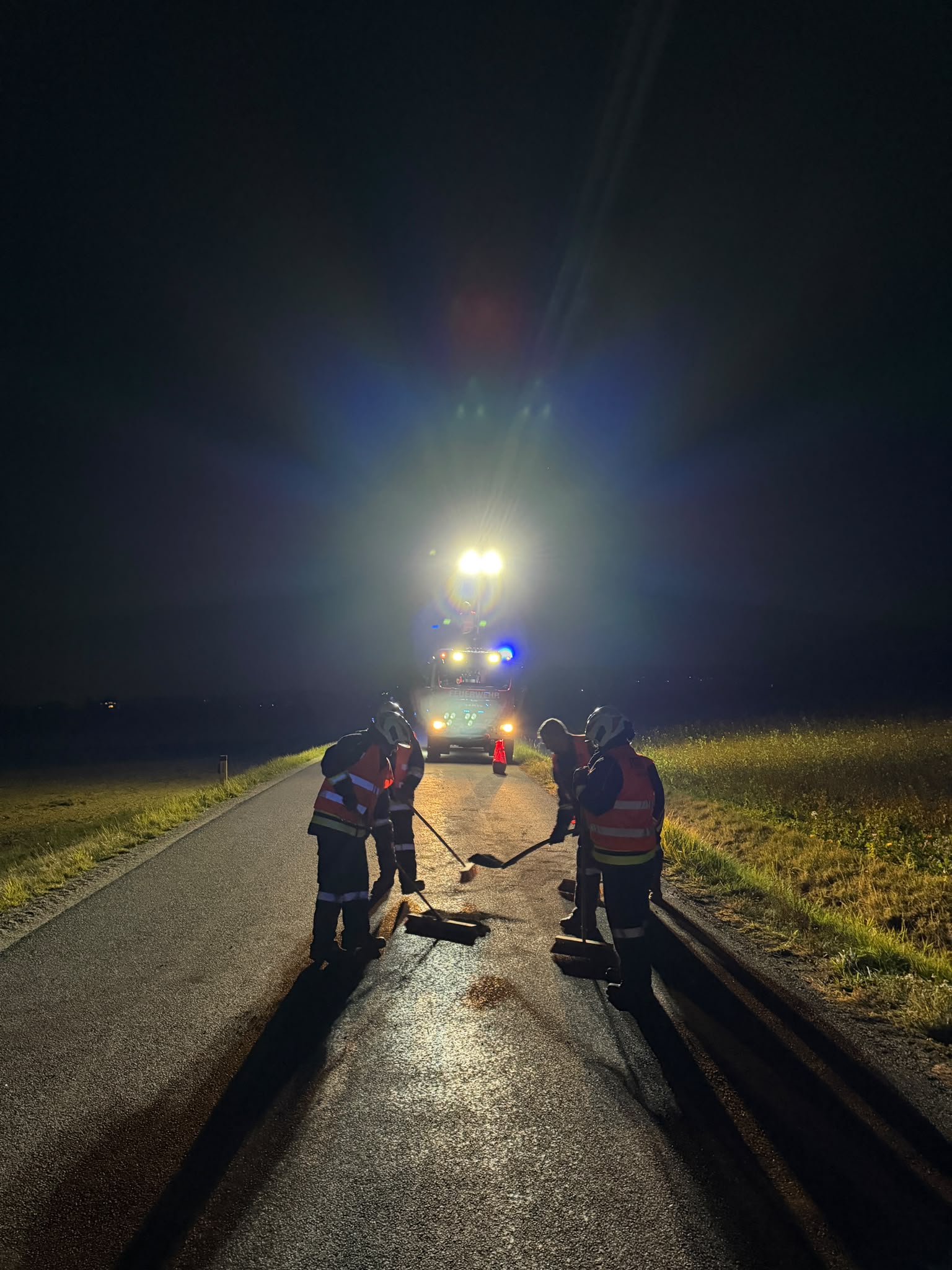 Ölspur durch Harvester