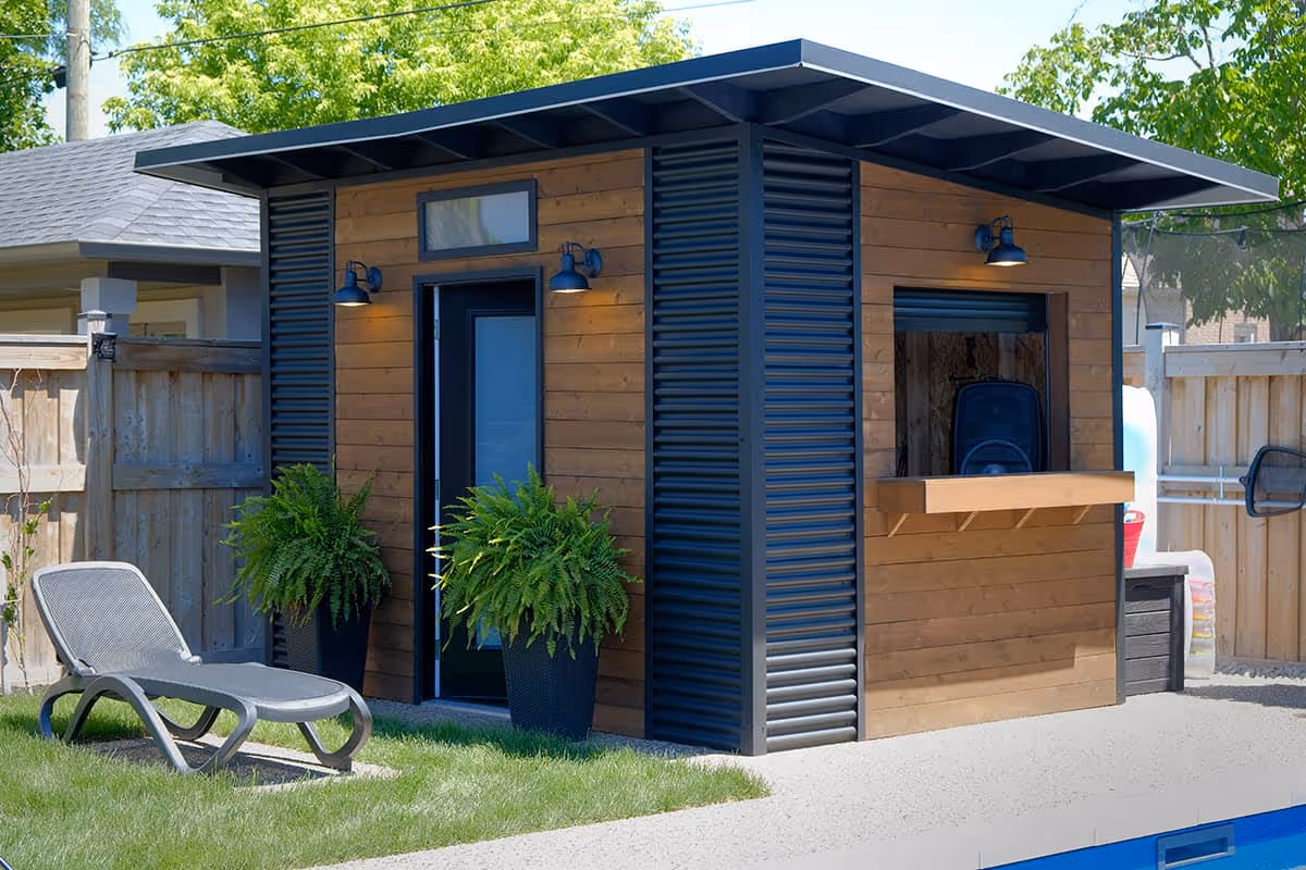 Custom Pool Shed