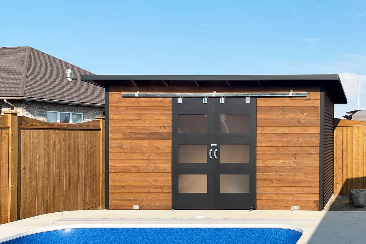Custom Modern Pool Shed