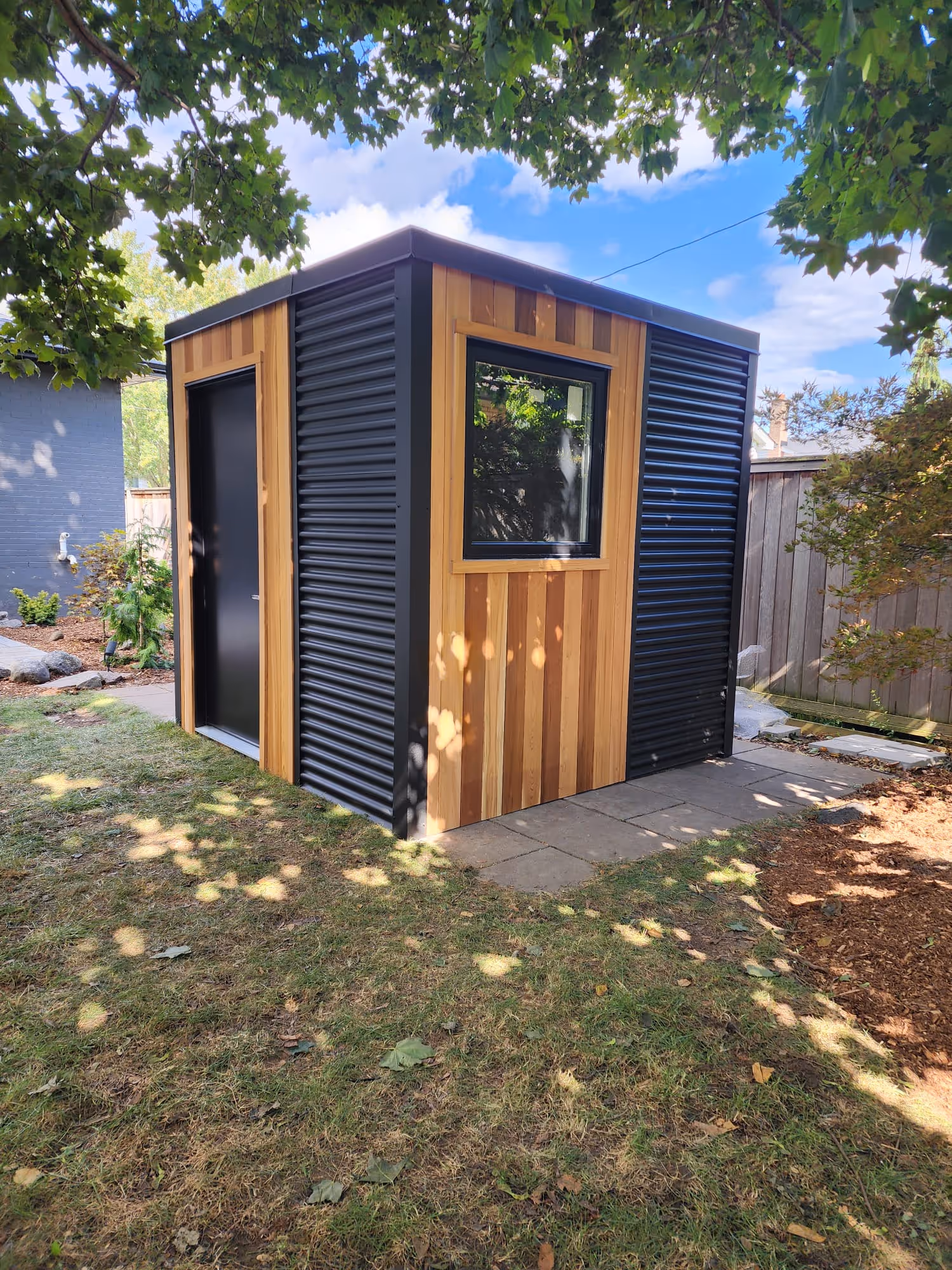 Bar Shed with Double Doors Poolside