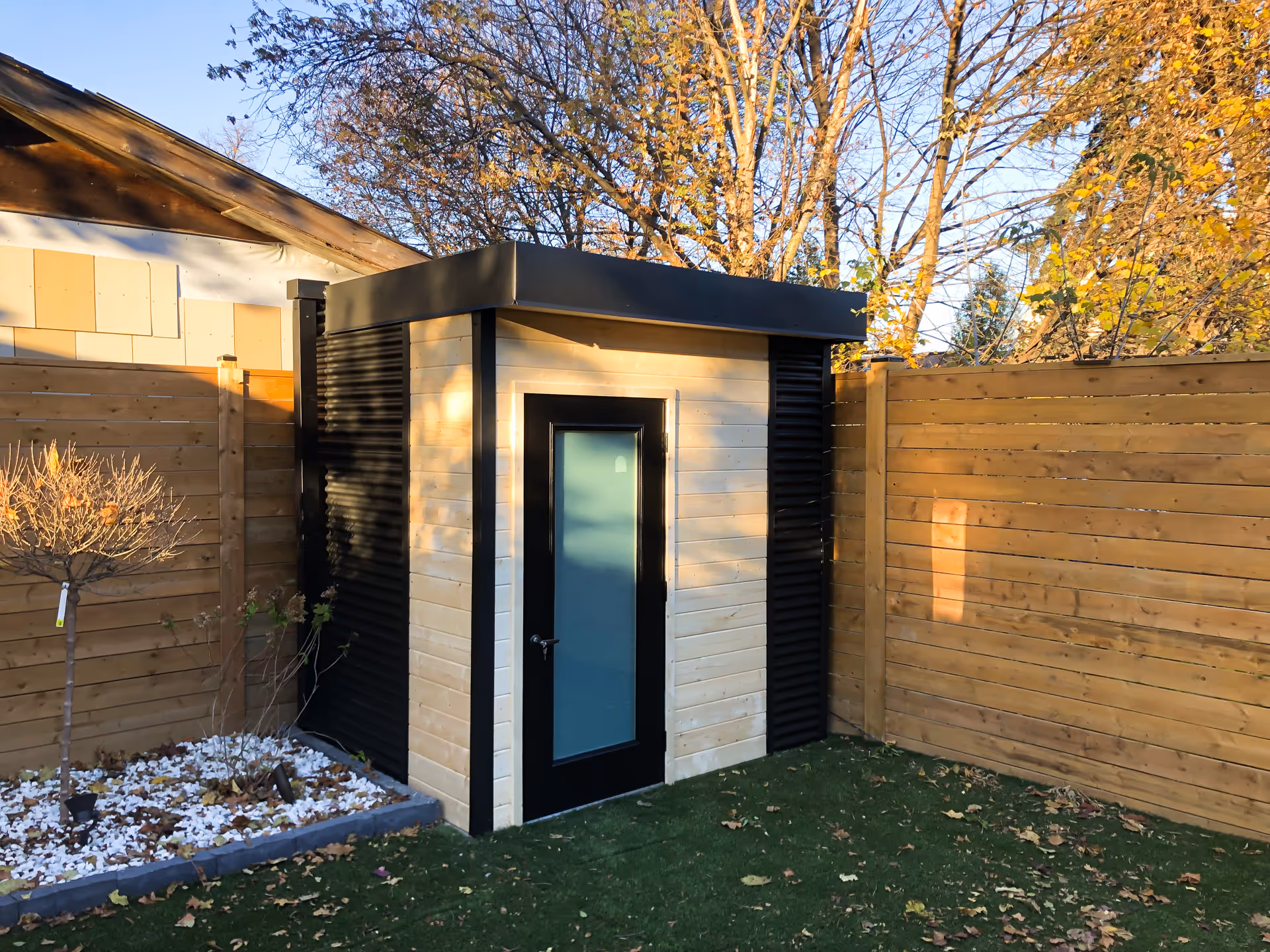 Bar Shed with Double Doors Poolside