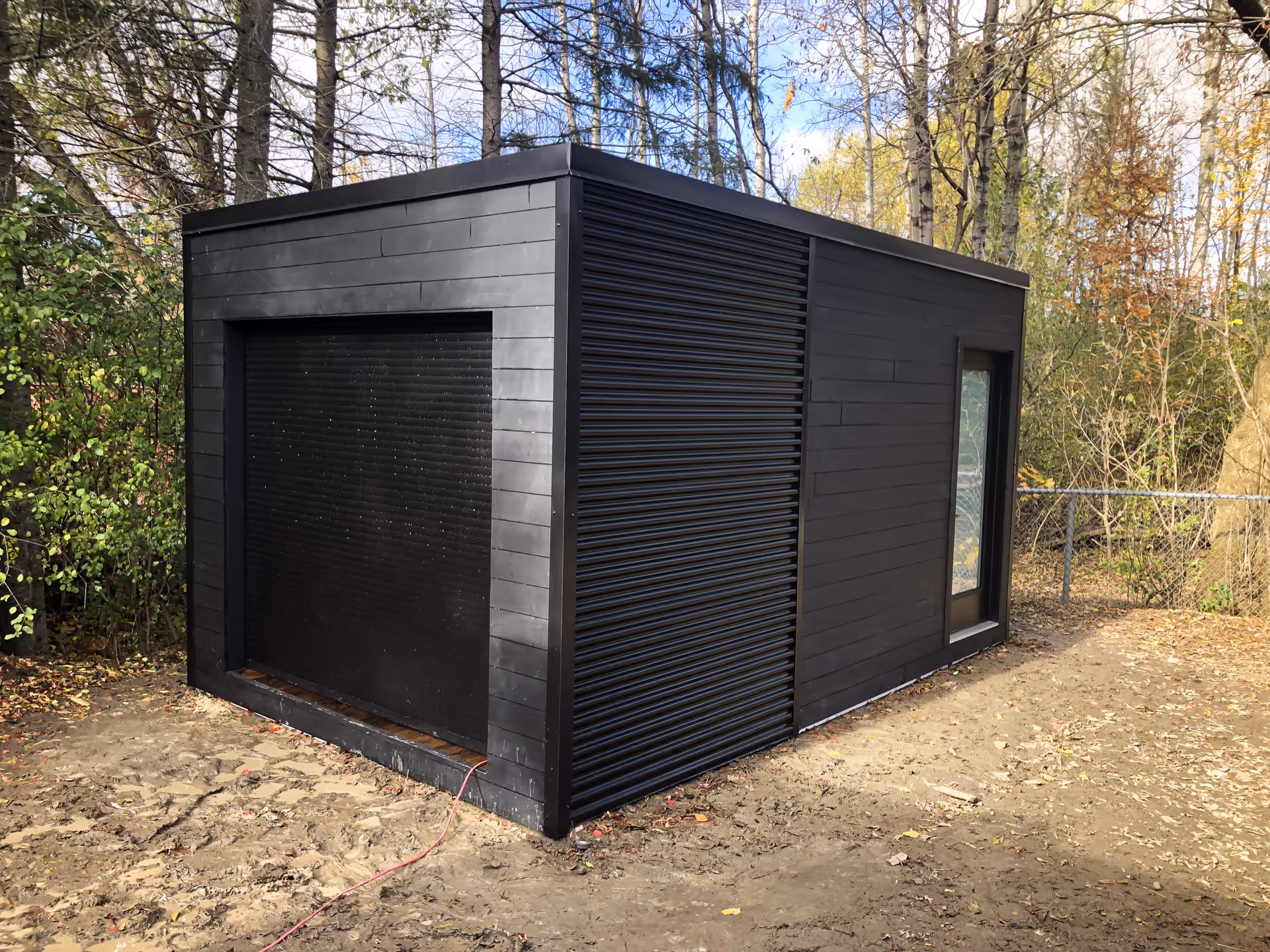 16x10 black cube shed