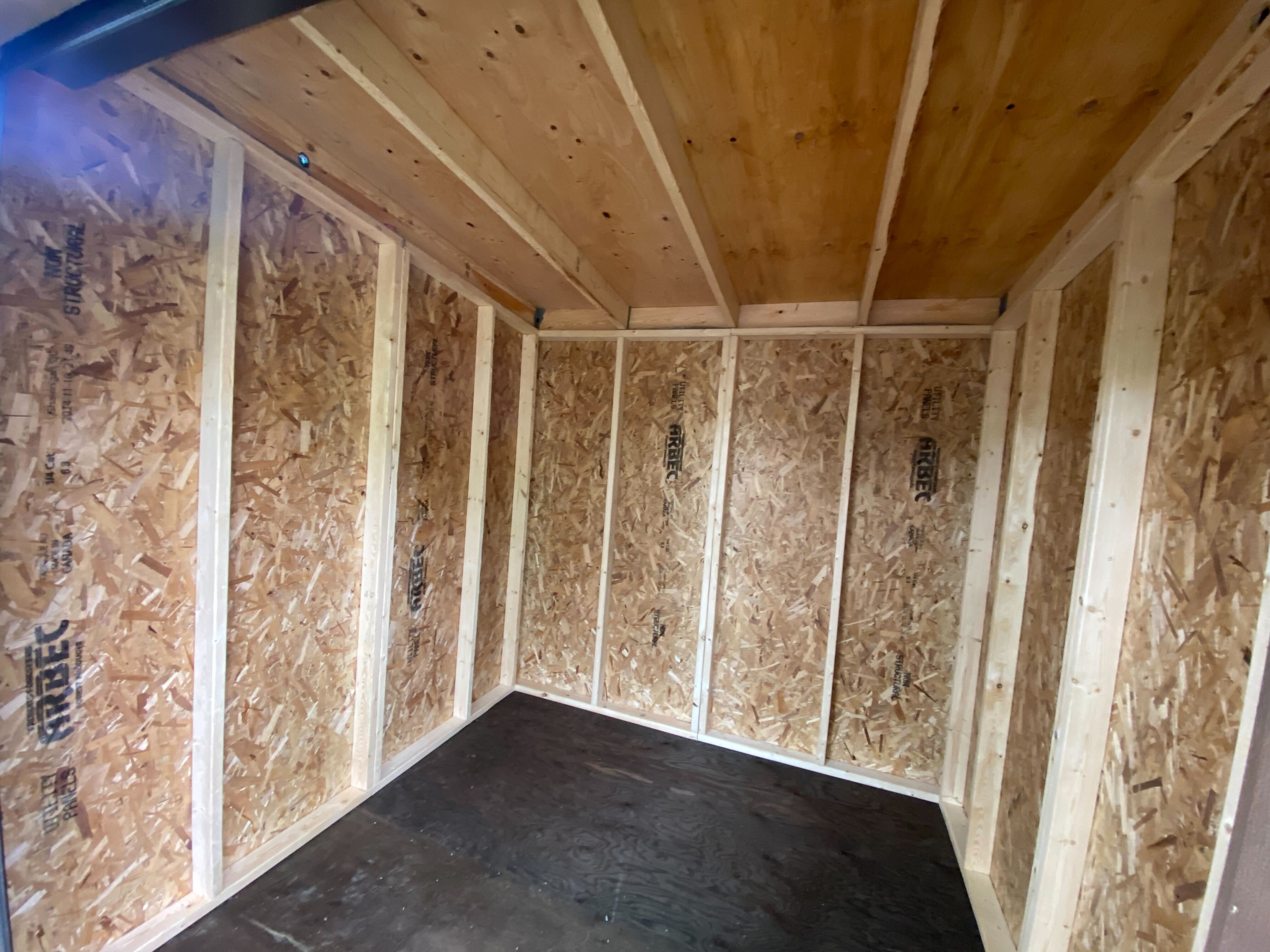 Modern Cube Pool Shed construction