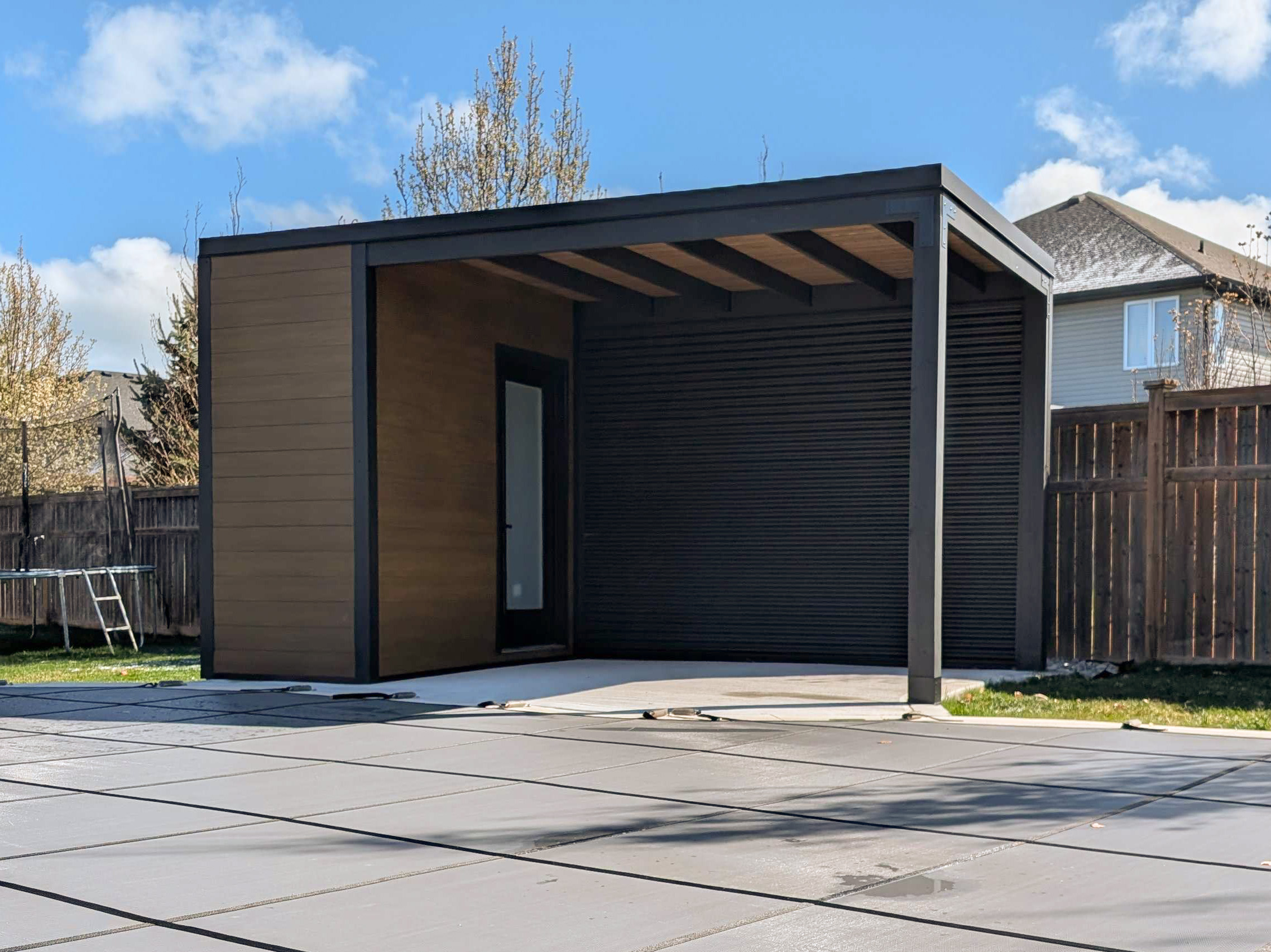 16x9 Cube Cabana Pool Shed in Sarnia Ontario
