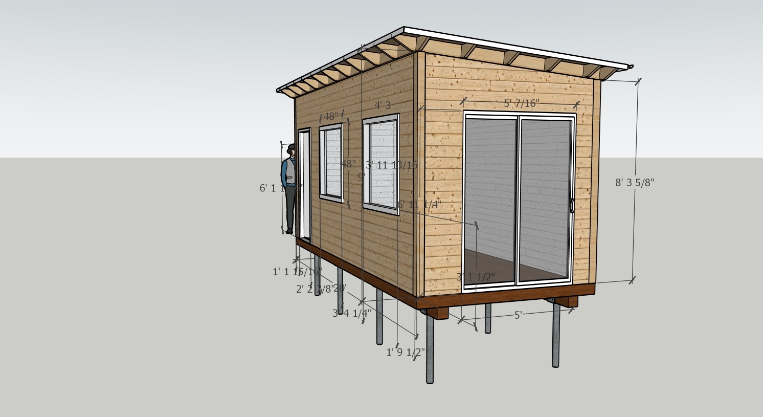 Backyard Escape Studio Drawing for Home Office