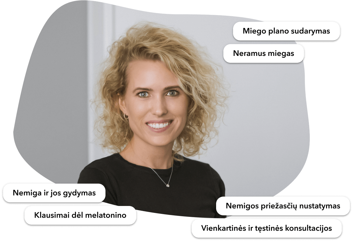 Nemiga ir jos gydymas, miego specialistė Agnė

