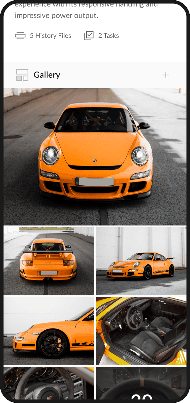 Digital garage - Application - Mobile image