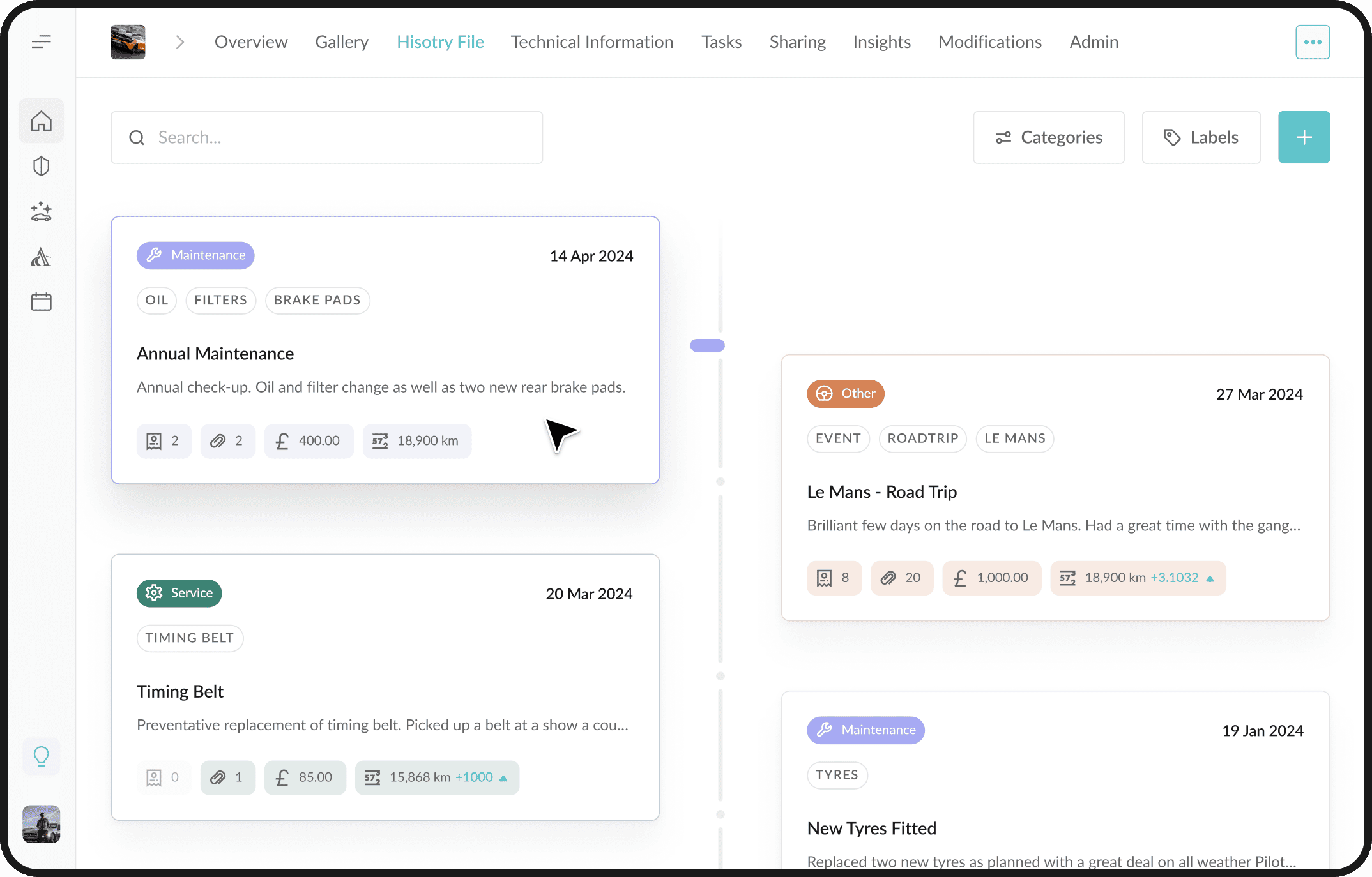 History Files Desktop view Hero section
