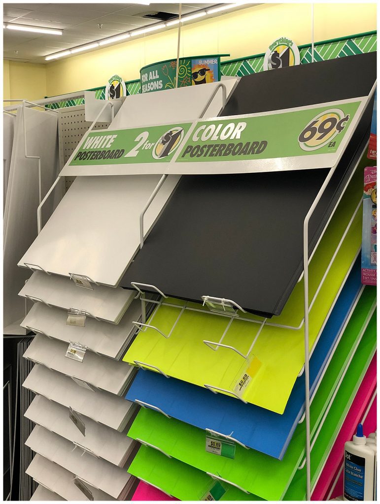dollar tree poster board