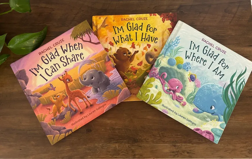 Three children's picture books about gratitude and sharing