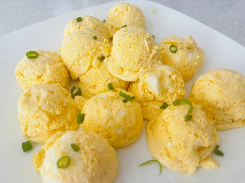 Instant Pot egg bites topped with green onions