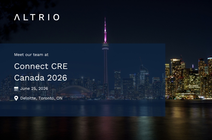 Altrio will be attending ConnectCRE on June 25, 2026 in Toronto, Ontario. 