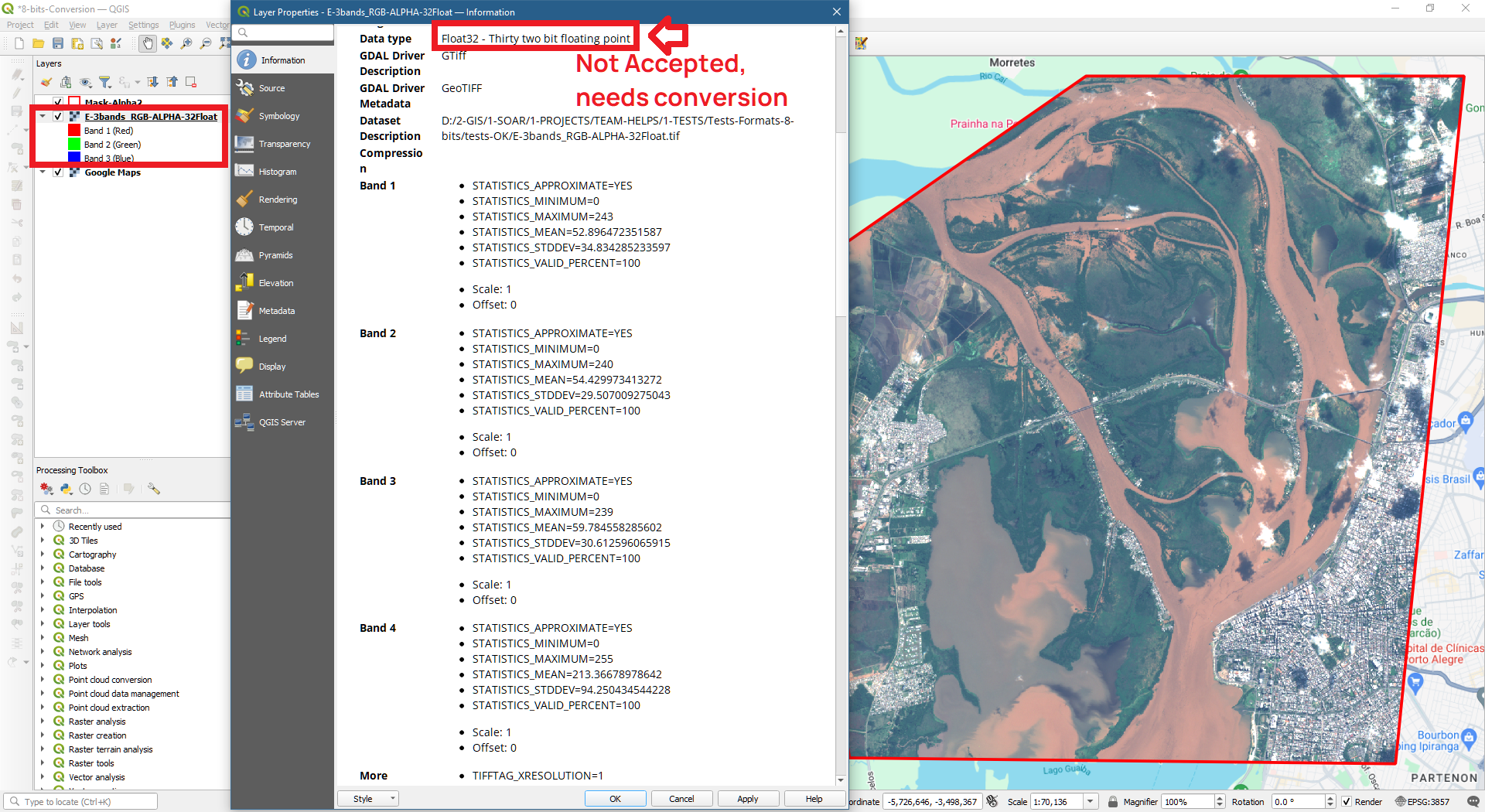 Export from QGIS Step 1