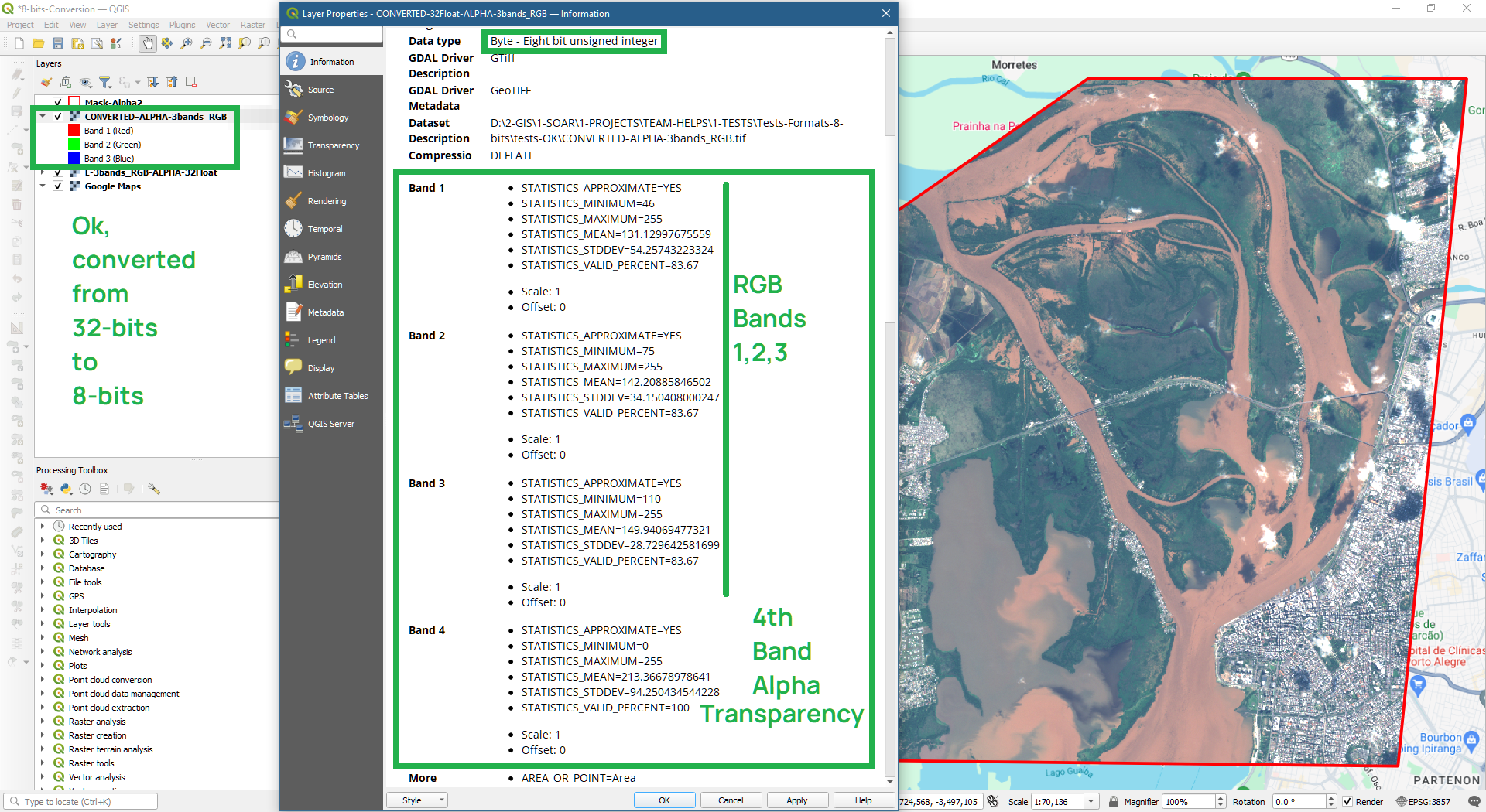 Export from QGIS Step 3