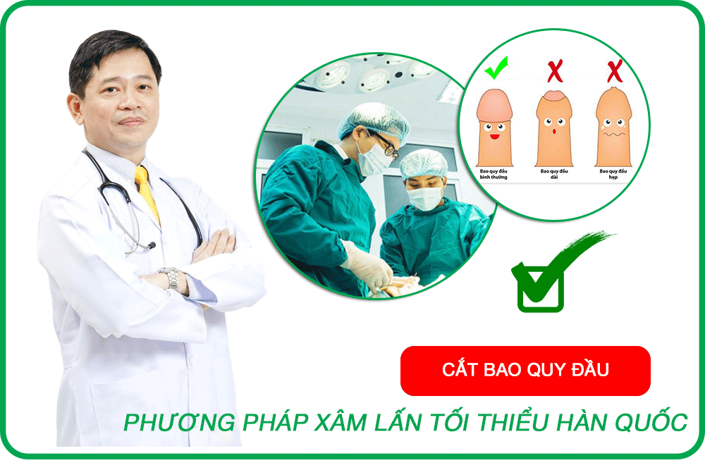 Cắt bao quy đầu xâm lấn tối thiểu hàn quốc